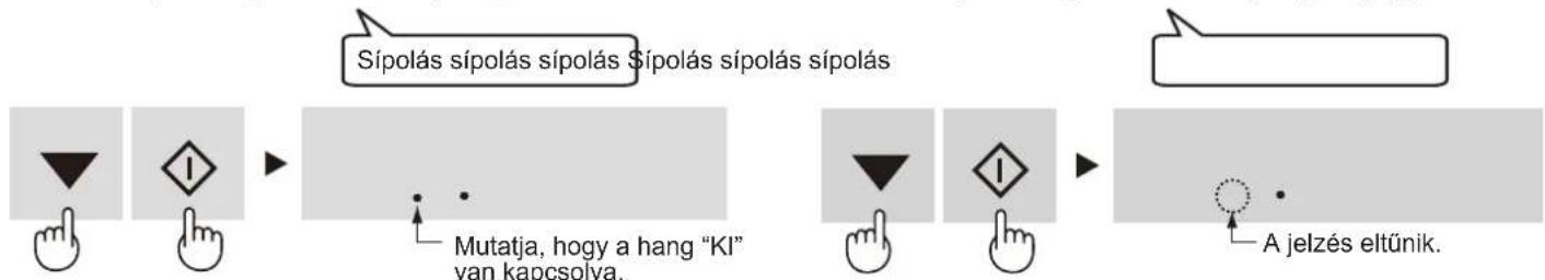 SHARP SJGC680VBK - A hang "BE" kapcsolásához - 1