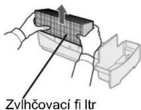 SHARP KC930EUW - Vyjměte ze zvlhčovaci misty zvlhčovaci filtr. Odstrante nahromadénou vodu pomalým nakloněním zvlhčovaci misty. - 1