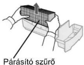 SHARP KC930EUW - Vegye ki a parasito szurot a parasito talcabol. A parasito talca lassu megdontesevel ontse ki belole az osszes vizet. - 1