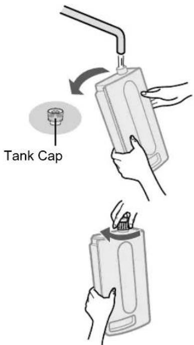 SHARP KC930EUW - REFILLING THE WATER TANK - 2
