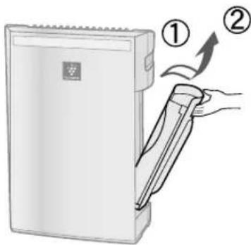 SHARP KC930EUW - AUFFÜLLEN DES WASSERBEHÄLTERS - 1