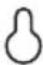 SHARP AN65AG2 - Trous de fixation des vis en forme de - 1