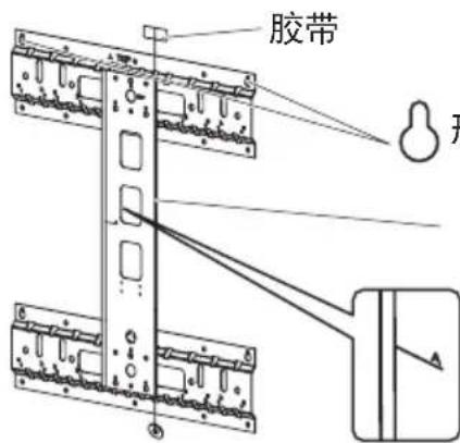 SHARP AN65AG2 - 确定墙用配件的安装位置 - 1