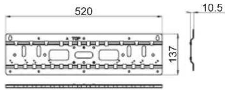 SHARP AN65AG2 - Schéma des dimensions extérieures - 1