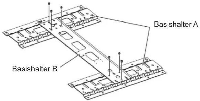 SHARP AN65AG2 - Zusammenbau der Basishalter A und B - 1