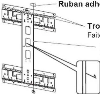 SHARP AN65AG2 - Choisissez un emplacement de montage pour les supports de base - 1