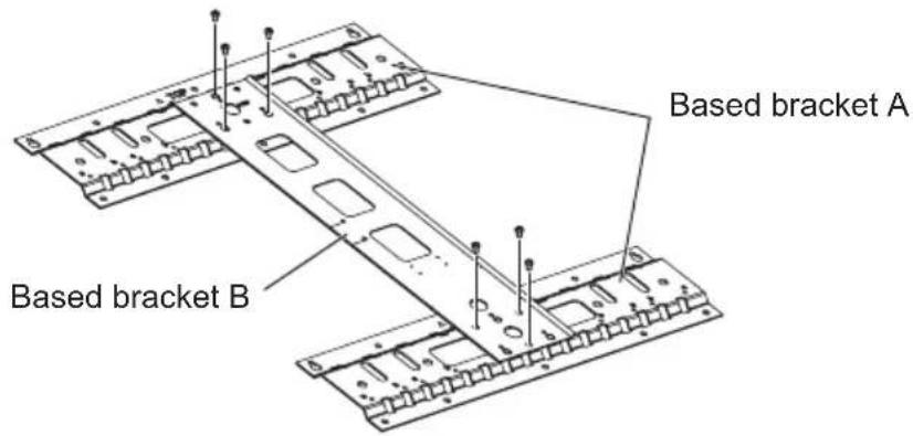 SHARP AN65AG2 - Assembling based brackets A and B - 1