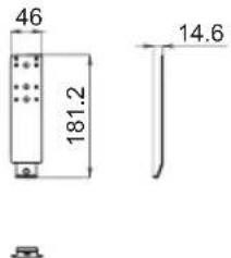 SHARP AN65AG2 - Schéma des dimensions extérieures - 3
