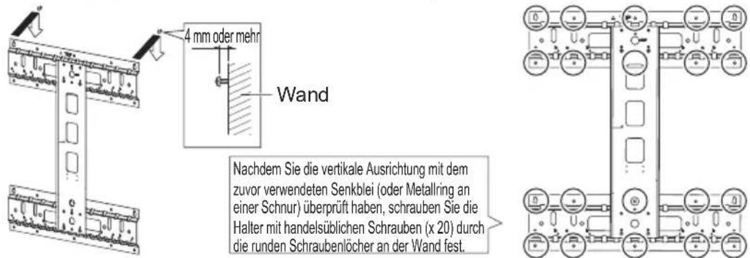 SHARP AN65AG2 - Vorläufi ges Eindrehen der Schrauben - 1