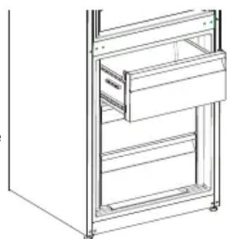 SHARP SJBA11IMXW1 - Removçao da prateleira de refrigeracao - 1