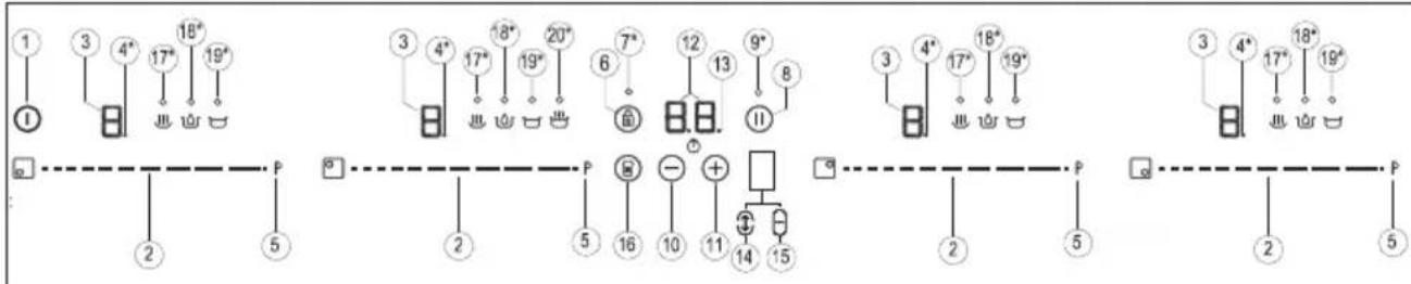 TEKA SPACE IZF 6424 - ELEMENTY OBSŁUGI (rys. 2) - 2
