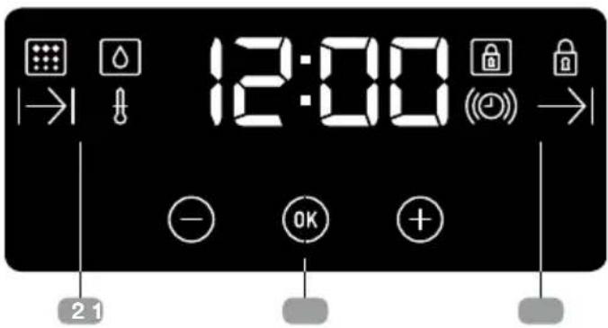 TEKA HSC 635 P - Descripción del reloj electrónico - 1