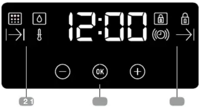 TEKA HSC 635 P - Electronic clock/timer description - 1