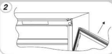 IBERNA IBC 313 A - REVERSING THE FRIDGE-FREEZER DOORS - 2