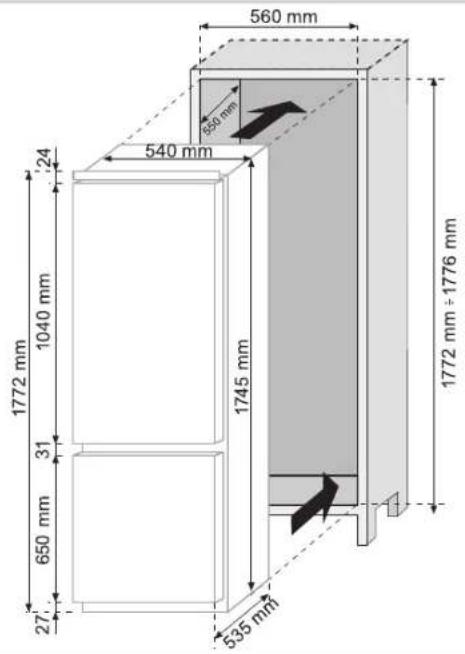 IBERNA IBC 313 A - SIZE OF THE APPLIANCE AND UNIT - 1