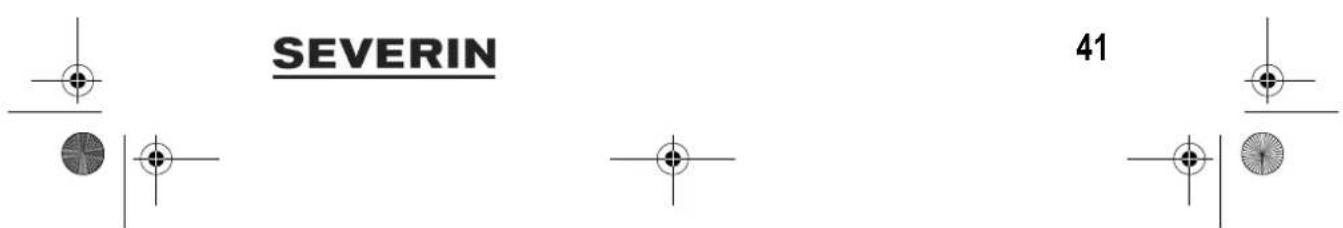 SEVERIN SC 7148 - Problemen zelf verhelpen - 1
