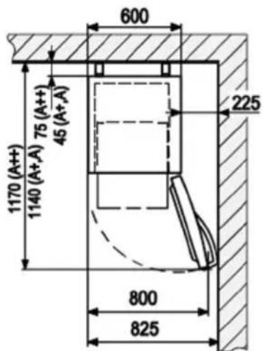 SEVERIN KS 9782 - Set-up dimensions - 1