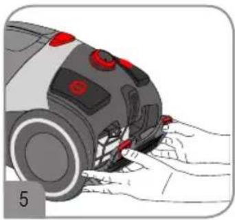 SEVERIN CY 7087 - Cleaning the exhaust filter - 1