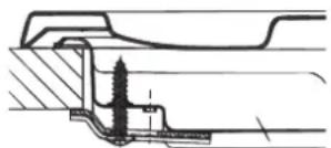 HOTPOINT-ARISTON PCN 752 TEXHA - Schema di fissaggio dei ganci - 1