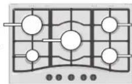 HOTPOINT-ARISTON PCN 752 TEXHA - Praktische Hinweise zum Gebrauch der Brenner - 1