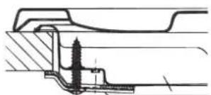 HOTPOINT-ARISTON PCN 752 TEXHA - Hook fastening diagram - 1