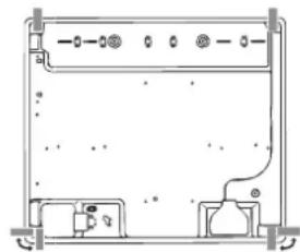 HOTPOINT-ARISTON DD 752 WHA(ICE) - Esquema para prender os ganchos - 3