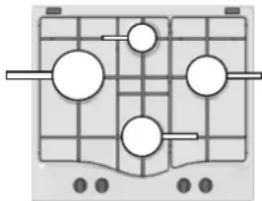 HOTPOINT-ARISTON FTGHG 751 DHA(BK) - Πρακτικές συμβουλές για τη χρήση των καυστήρων - 2