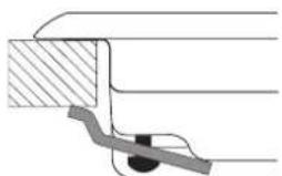 HOTPOINT-ARISTON FTGHG 751 DHA(BK) - Schéma de fixation des crochets - 1