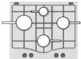 HOTPOINT-ARISTON DD 642 HA(WH) - Consigli pratici per l'uso dei bruciatori - 1