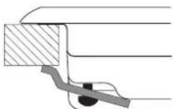 HOTPOINT-ARISTON DD 642 HA(WH) - Esquema de fijación de los ganchos - 1