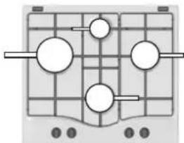 HOTPOINT-ARISTON DD 642 HA(WH) - Gasbrenner - 1
