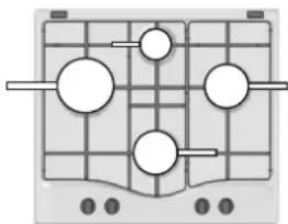 HOTPOINT-ARISTON DD 642 HA(WH) - Practical advice on using the burners - 1