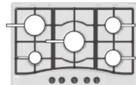 HOTPOINT-ARISTON PKL 752 TIXHA - Praktische Hinweise zum Gebrauch der Brenner - 1