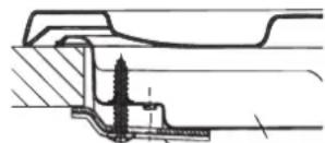 HOTPOINT-ARISTON PKL 741 TD2IXHA - Schema voor de bevestiging van de haken - 1