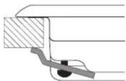 HOTPOINT-ARISTON TQG 641 HA(ICE) - Hook fastening diagram - 1