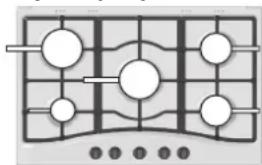 HOTPOINT-ARISTON FTGHG 751DHA(BK)LPG - Brulör FTGH Dogru konumlandirma - 2