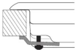 HOTPOINT-ARISTON FTGHG 751DHA(BK)LPG - Schema di fissaggio dei ganci - 2