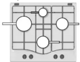 HOTPOINT-ARISTON FTGHG 751DHA(BK)LPG - Le positionnement correct de la FTGH bruleur - 2
