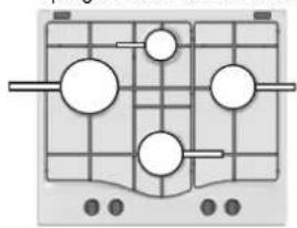 HOTPOINT-ARISTON FTGHL 641 DEXHA - Corretto posizionamento dei brucitori FTGH - 2