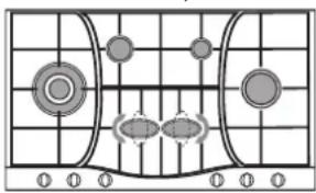 HOTPOINT-ARISTON PH 960MST (AN) RHA - Consejos practicos para uso de los quemadores centrales "Semi-Eliptica" - 1
