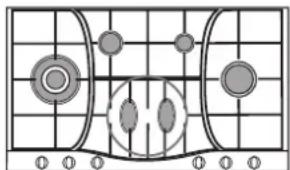 HOTPOINT-ARISTON PH 960MST (AN) RHA - Consejos practicos para uso de los quemadores centrales "Semi-Eliptica" - 4