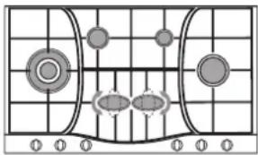 HOTPOINT-ARISTON PH 960MST (AN) RHA - Quelques conseils pratiques pour比较好 utiliser les brûleurs centraux "Demi-Poissonnière" - 1