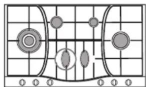 HOTPOINT-ARISTON PH 960MST (AN) RHA - Quelques conseils pratiques pour比较好 utiliser les brûleurs centraux "Demi-Poissonnière" - 5