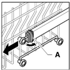 GE GSH5430ZZW - Adjustment of the upper basket - 1