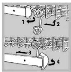 INDESIT IDL 6021 - Regolare l'altezza del cestello superiore - 1