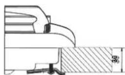 INDESIT PIM 640 AS (BK) - Schema voor de bevestiging van de haken - 2