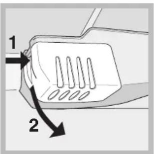 INDESIT RAA 24 S (0) - Substituição da lâmpada - 1