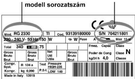 INDESIT TAN 13 NF G (0) - Adja meg az alábbiakat: - 1