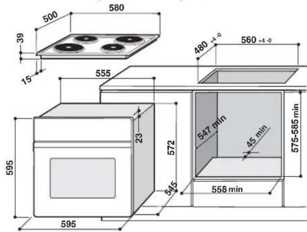INDESIT HI 50.A IX1 - Inbouw - 1