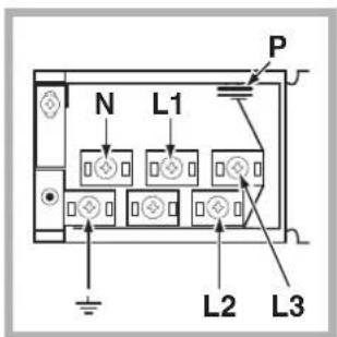 INDESIT HIM 504 K.A IX - Montaje del cable de alimentacion electrica - 3
